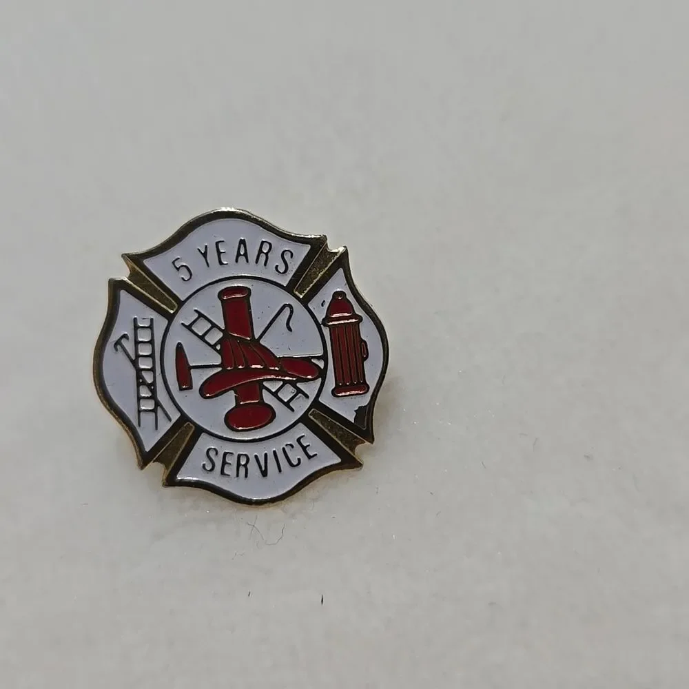 Firefighter and American Flag Pin Set